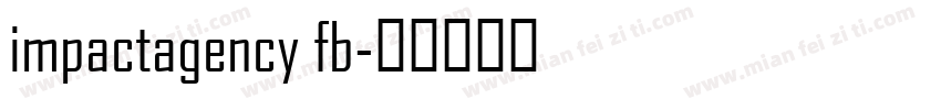 impactagency fb字体转换